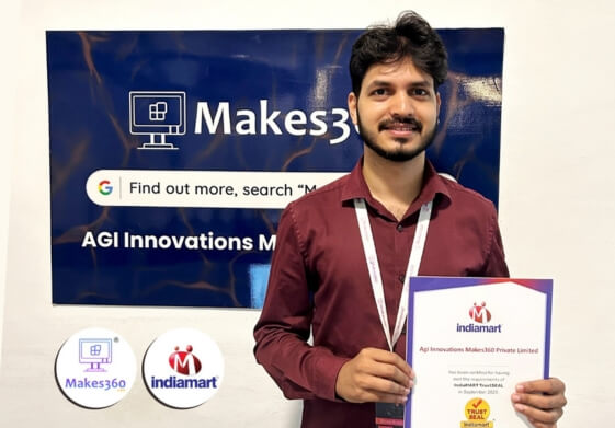 Makes360 IndiaMART Trust Seal Certification and Award