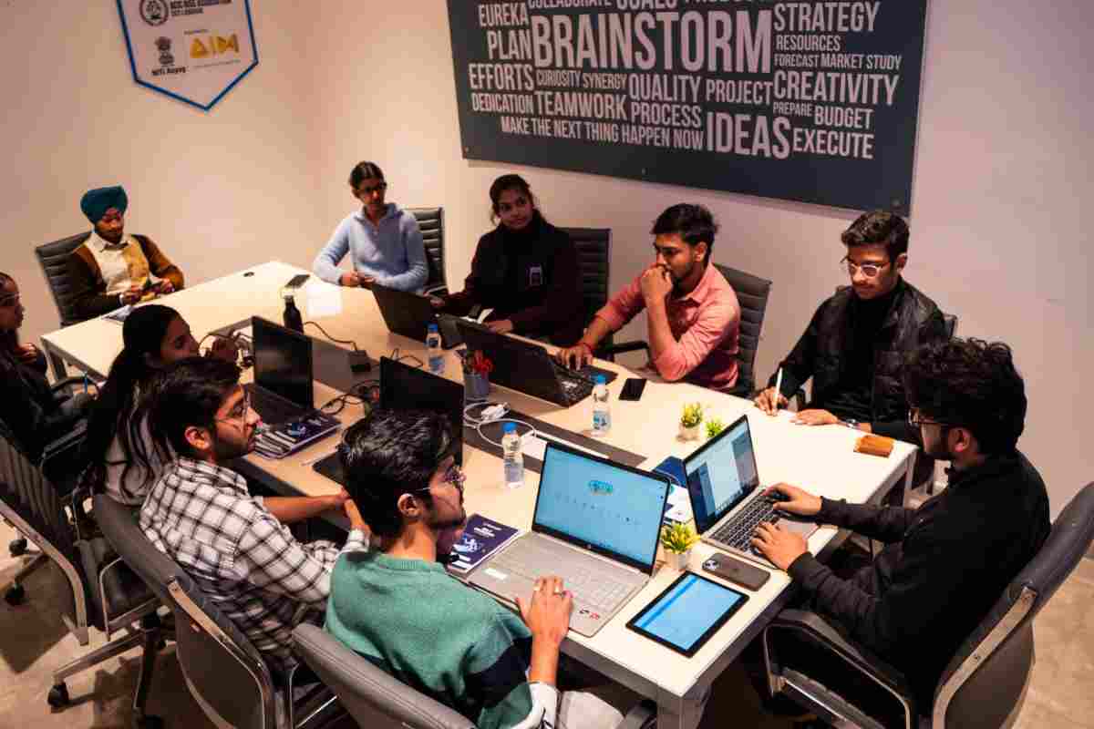 The Makes360 team working through a client project