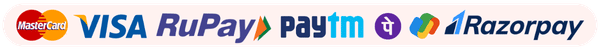 Accepted cards and UPI apps