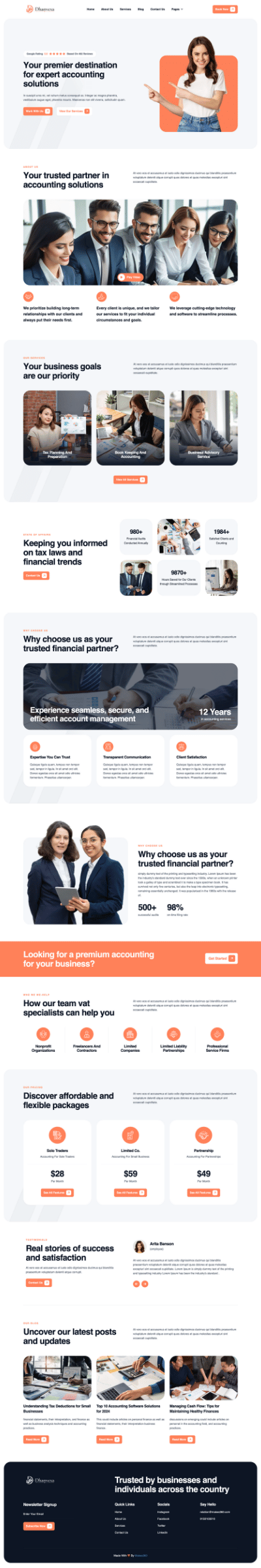 Dhanvexa website built by Makes360