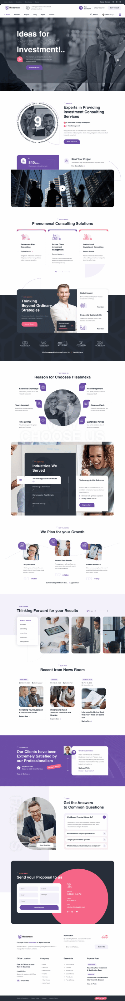Hisabnexa website built by Makes360