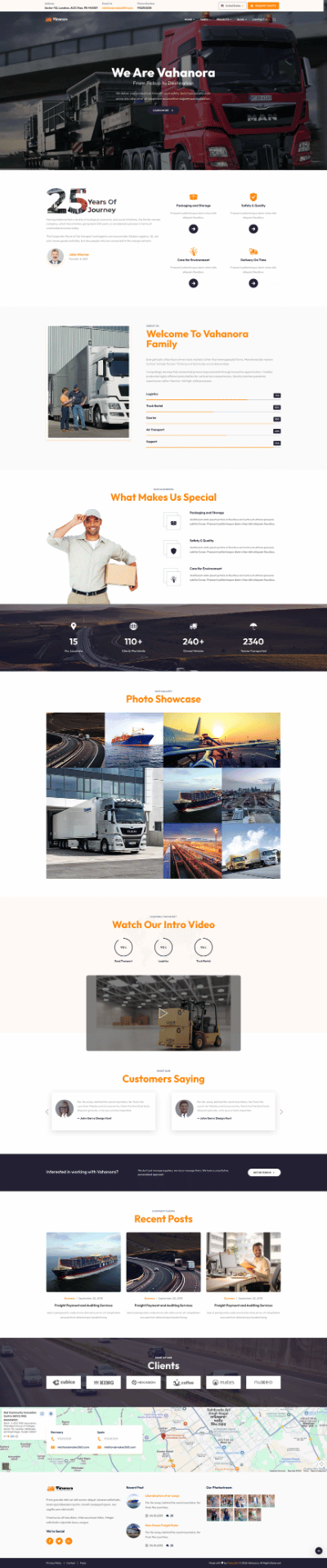 Vahanora website built by Makes360