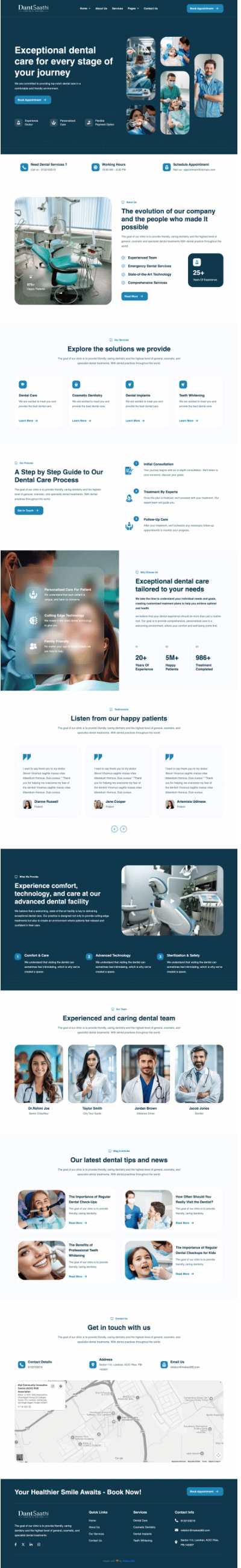 DantSaathi website built by Makes360