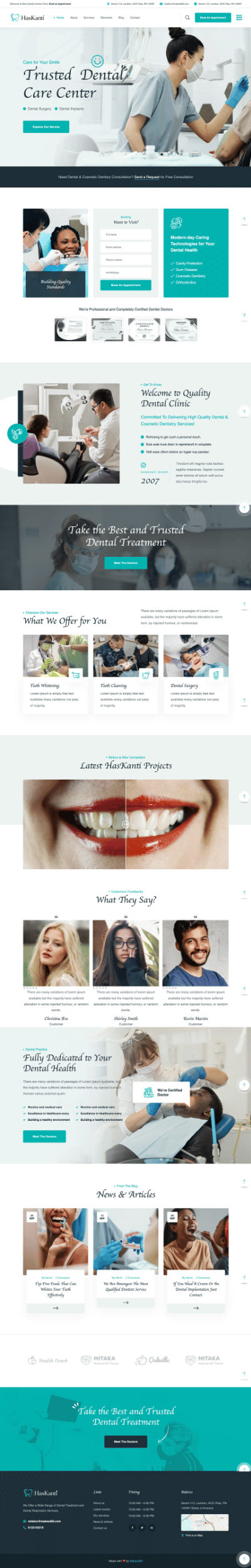 Haskanti website built by Makes360