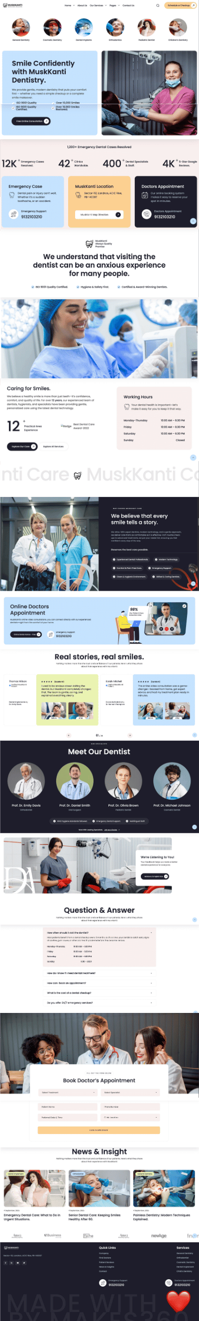 MuskKanti website built by Makes360