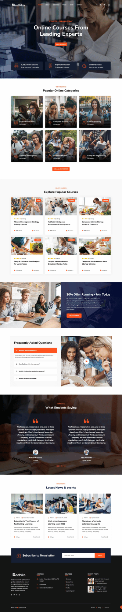 Bodhika website built by Makes360