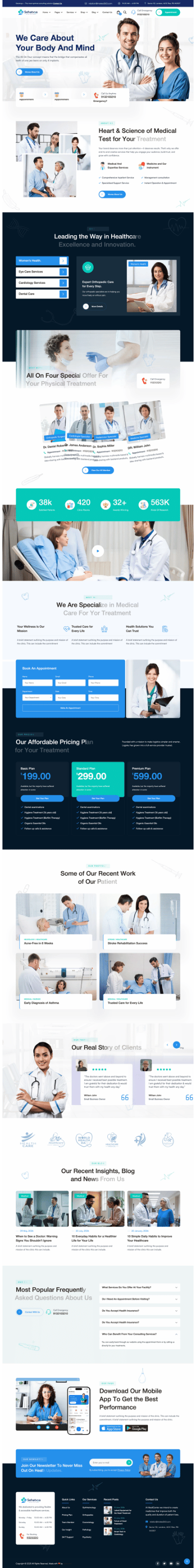 Sehatvya website built by Makes360