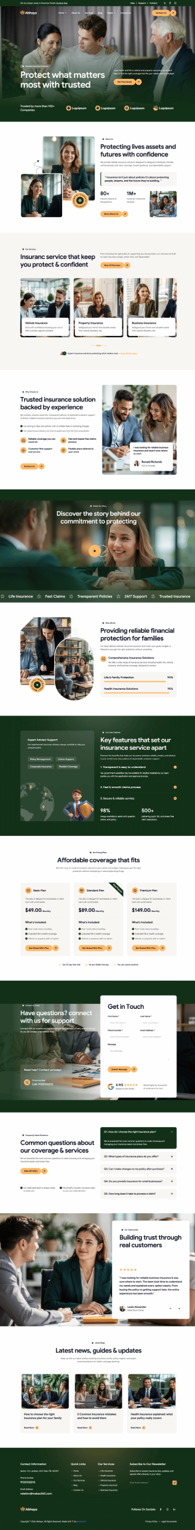 Abhaya website built by Makes360