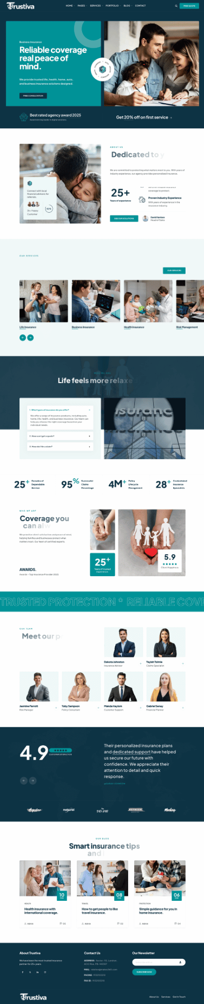 Trustiva website built by Makes360