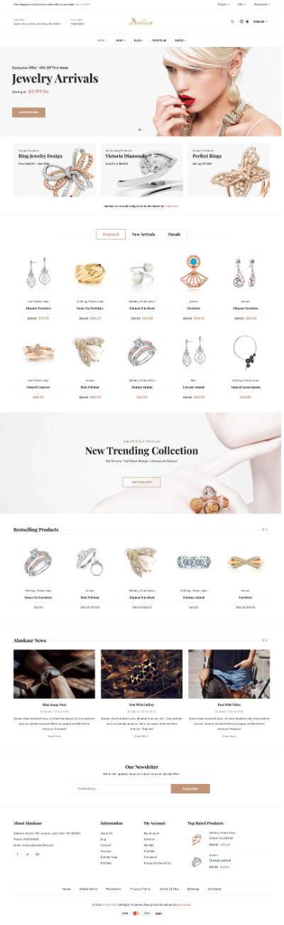 Alankaar website built by Makes360