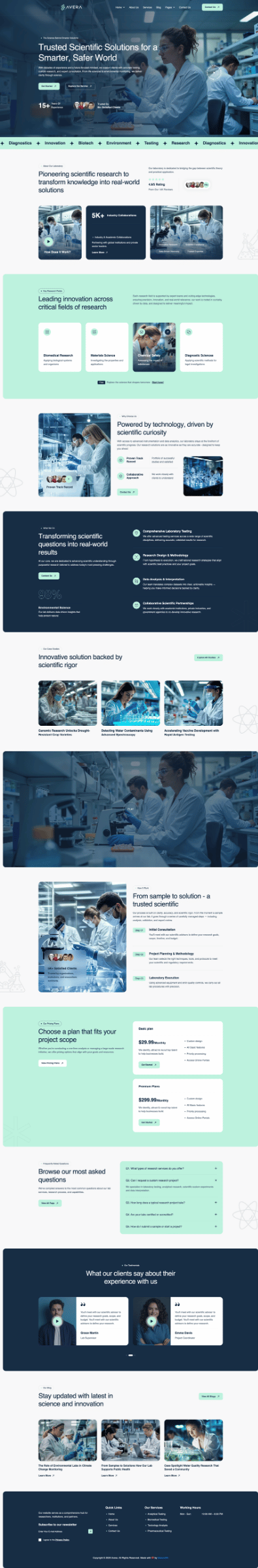 Avera website built by Makes360