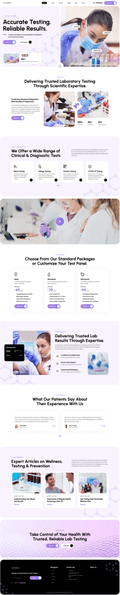 Vianta website built by Makes360