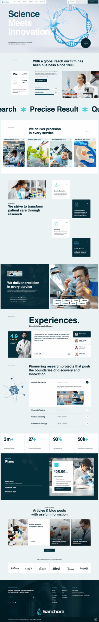 Vigyanvexa website built by Makes360