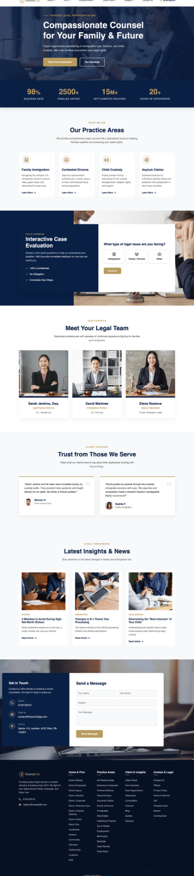 KanoonEdge website built by Makes360