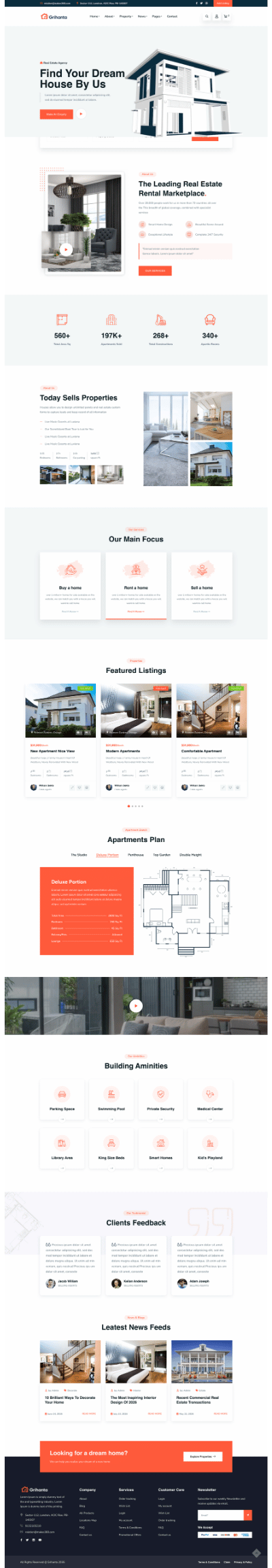 Grihanta website built by Makes360