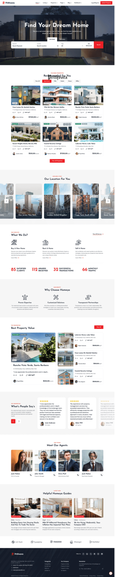 Prithvora website built by Makes360