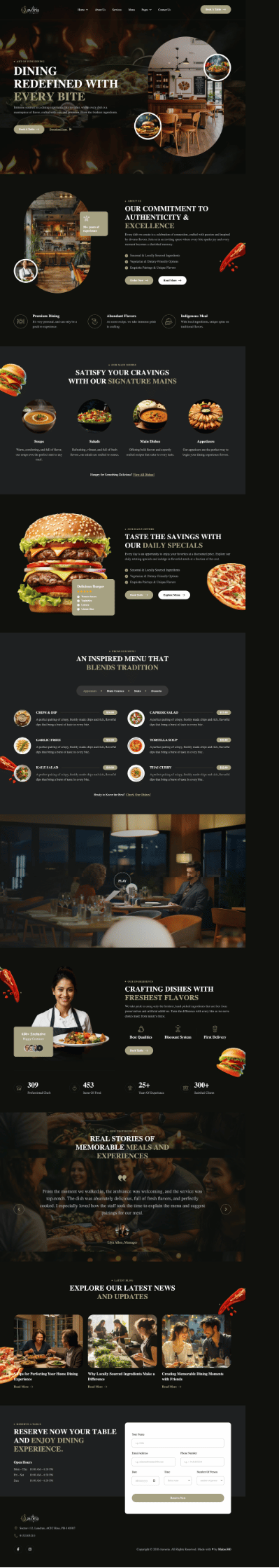 Aavoria website built by Makes360
