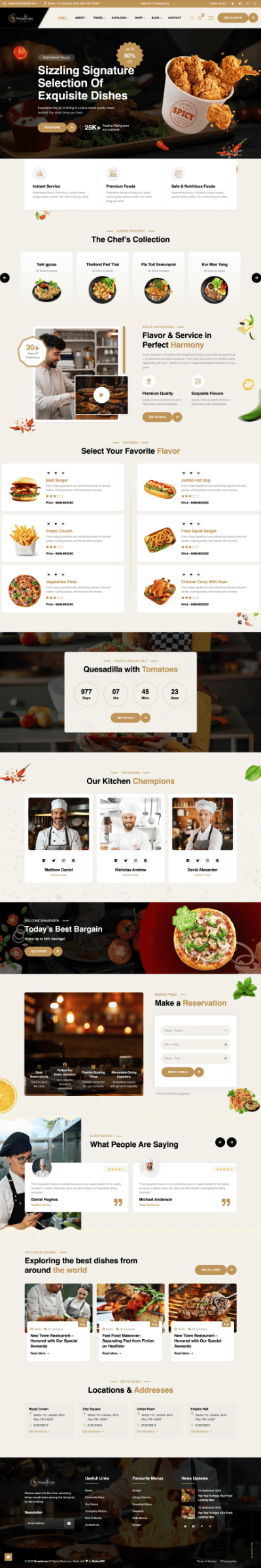 Swaadvora website built by Makes360