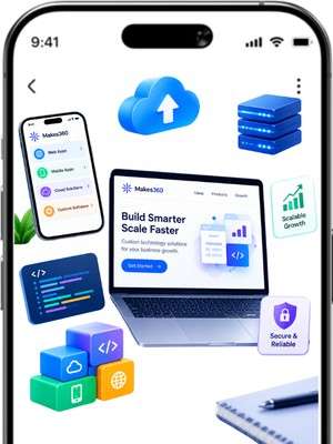 Websites, mobile apps and custom software built by Makes360