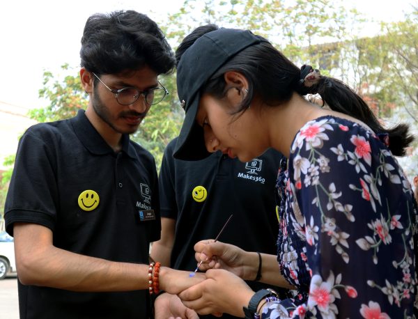 makes360 founder in college event